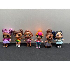 Set Of 6 L.O.L. Surprise! Dolls With Diverse Outfits & Accessories
